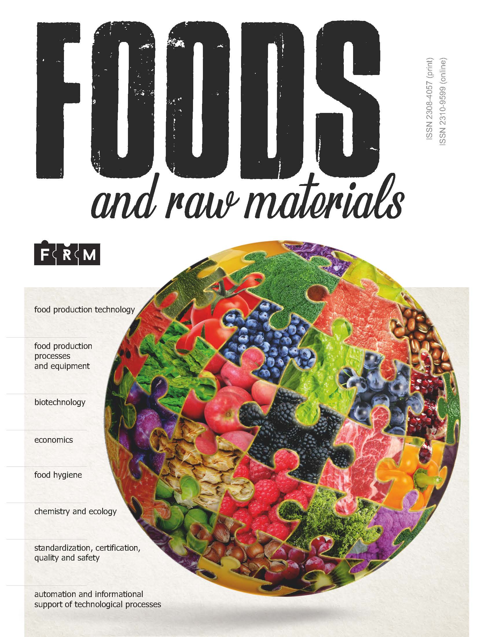             FOOD CONSUMPTION AS AN INDICATOR OF THE QUALITY OF LIFE OF THE POPULATION IN REGIONS
    